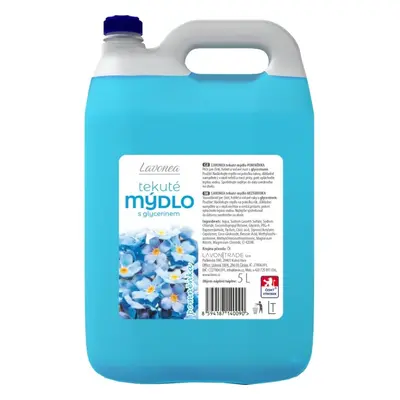 Mýdlo tekuté Lavonea, s glycerinem, 5 l, Pomněnka