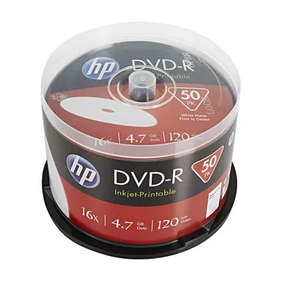 HP DVD-R Printable DME00025WIP-3 4.7GB 16x spindle 50-pack