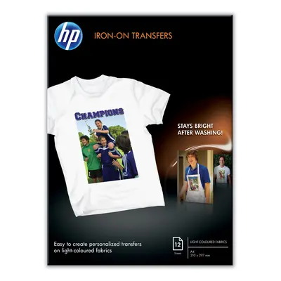 HP C6050A-A4 'HP Iron-On T-Shirt Transfers'(A4, 12 listů, 170 g/m2)