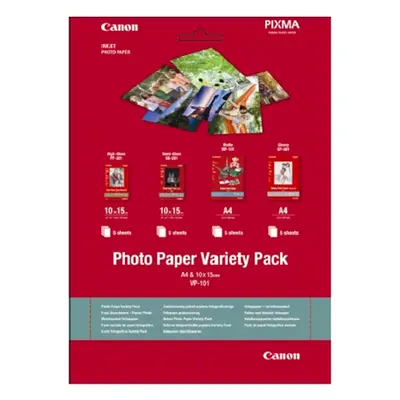 Canon VP-101-A4+10x15 'Variety Pack'(10x15cm, 20 listů, 200 g/m2) - Doprodej