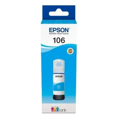 Lahev s inkoustem Epson č.106 - T00R2 (Azurová) - Originál