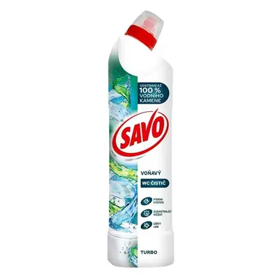 Prostředek čisticí Savo turbo, na toalety, dezinfekční, na vodní kámen, 700 ml