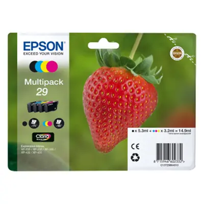 Zásobníky - Multi Pack Epson č.29 - T2986 (Černé, azurové, purpurové, žluté) - Originál