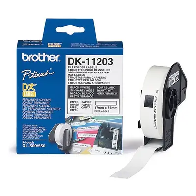 Brother DK-11203 'papírové/databáze'(17x87 mm, 300 ks, )