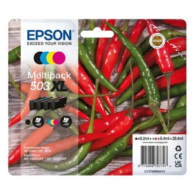 Zásobníky - Multi Pack Epson č.503XL - T09R6 (Černé, azurové, purpurové, žluté) - Originál