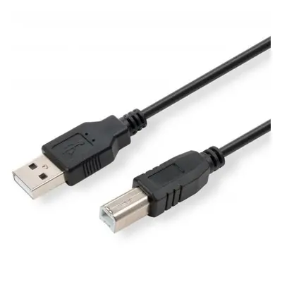 USB kabel (2.0) USB A samec - USB B samec 5m černý