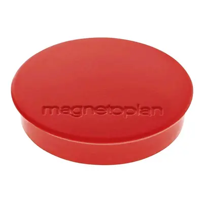 Magnet kulatý Magnetoplan Discofix, průměr 30 mm, červený, 10 ks