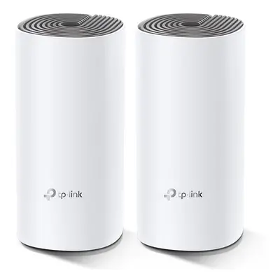 TP-LINK Wifi Mesh kit Deco E4(2-pack) 2.4GHz a 5GHz, přístupový bod, IPv6, 1200Mbps, integrovaná