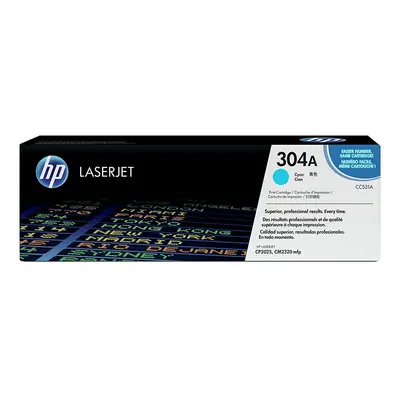 Toner HP č.304A - CC531A (Azurový) - Originál