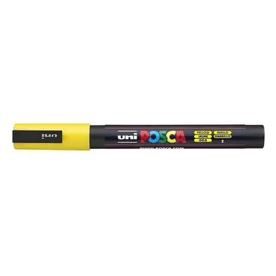 Popisovač akrylový Uni Posca PC-3M, 0,9-1,3 mm, žlutý