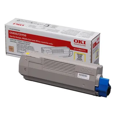 Toner OKI 43865721 (Žlutý) - Originál