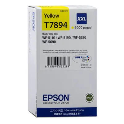 Zásobník Epson č.T7894 - T7894 (Žlutý) (XXL) - Originál