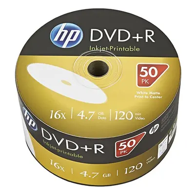 HP DVD+R Inkjet Printable 69304 DRE00070WIP-3 4.7GB 16x bulk 50-pack