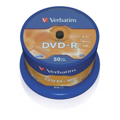 Verbatim DVD-R Matt Silver bez možnosti potisku 43548 4.7GB 16x spindle 50-pack