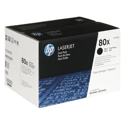 Tonery - Multi Pack HP č.80XD - CF280XD (Černý - black) - Originál