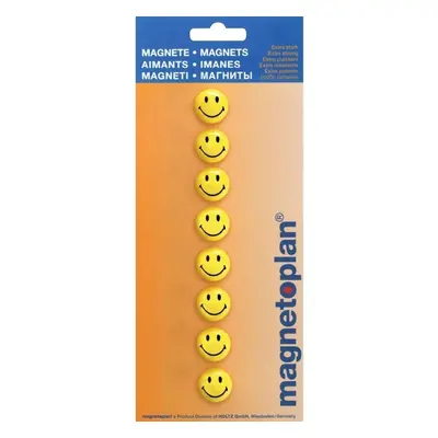 Magnet kulatý Magnetoplan Smile, průměr 20 mm, 8 ks