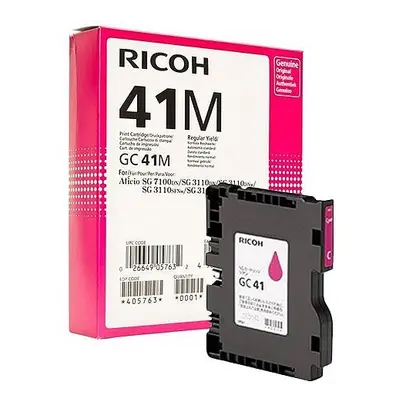 Cartridge Ricoh č.CG41M - 405763 (Purpurová) - Originál