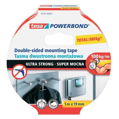 Páska montážní Tesa Powerbond, 19 mmx5 m, oboustranná