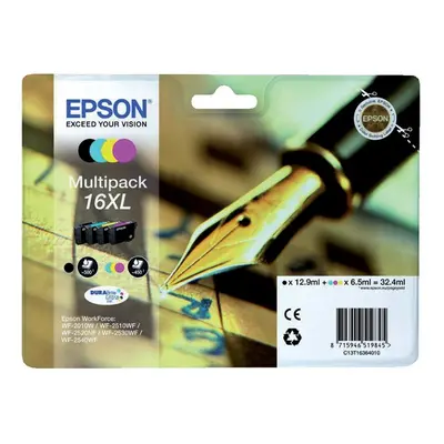 Zásobníky - Multi Pack Epson č.16XL - T1636 (Černé, azurové, purpurové, žluté) - Originál