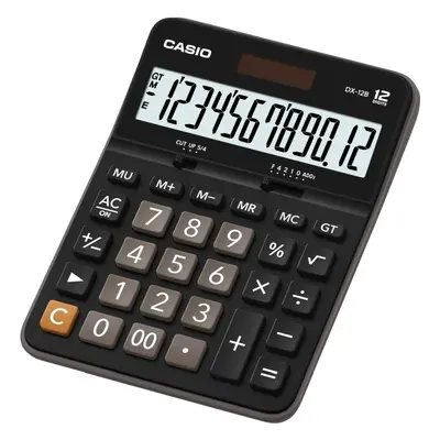 Kalkulačka Casio DX-12 B, 12 míst, černá