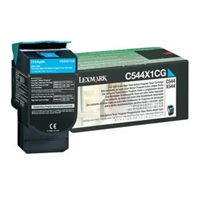 Toner Lexmark C544X1CG (Azurový) (return) - Originál