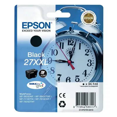 Zásobník Epson č.27XXL - T2791 (Černý) - Originál