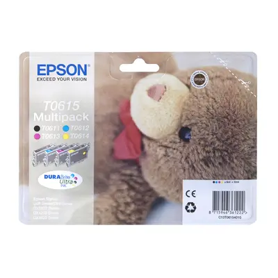 Zásobníky - Multi Pack Epson T0615 (Černé, azurové, purpurové, žluté) - Originál