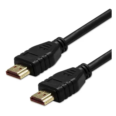 Video kabel HDMI 2.1 - Ultra High Speed HDMI samec - HDMI samec 1m pozlacené konektory černý