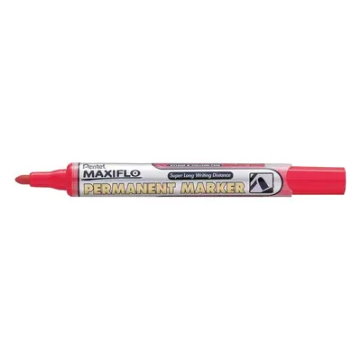 Popisovač permanentní Pentel Maxiflo NLF50, 4,5 mm, červený