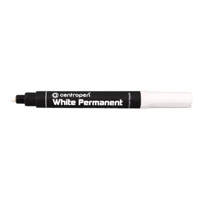 Popisovač Centropen 8586 White, permanentní, bílý