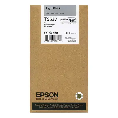 Zásobník Epson T6537 (Světle černý) - Originál