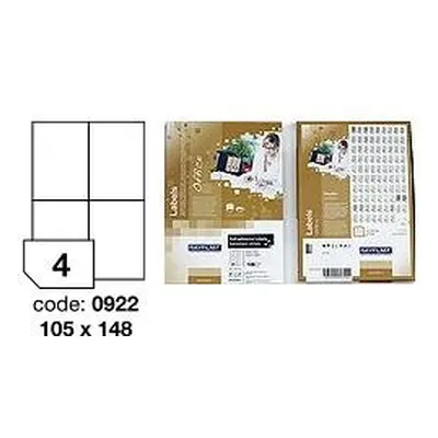 RayFilm R01000922A 'štítky 105x148mm'(A4, 100 listů, )