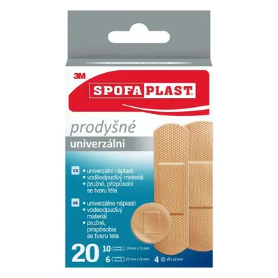 Náplast zdravotnická 3M Spofaplast 176N, uni, na odřeniny, 20 ks