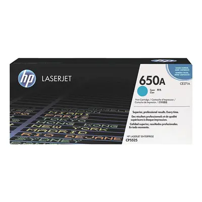 Toner HP č.650A - CE271A (Azurový) - Originál