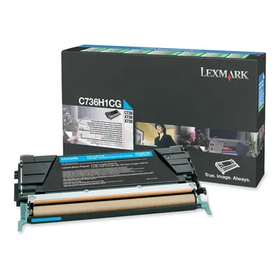 Toner Lexmark C736H1CG (Azurový) (return) - Originál