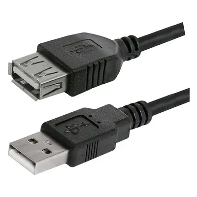 Logo USB prodlužka (2.0) USB A samec - USB A samice 3m černá