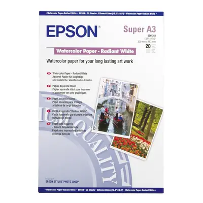 Epson S041352-A3+ 'Watercolor paper'(A3+, 20 listů, 188 g/m2)