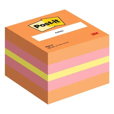 Bloček samolepicí 3M Post-it, 51x51 mm, mini kostka, oranžový, 400 lístků