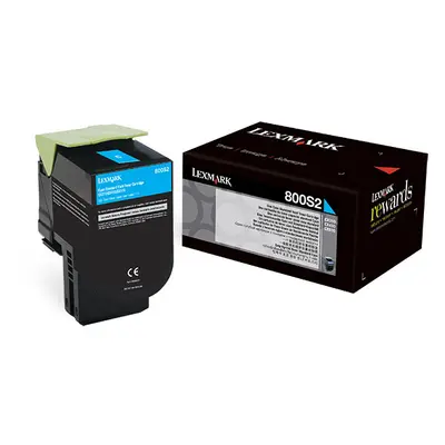 Toner Lexmark 80C0S20 (Azurový) - Originál