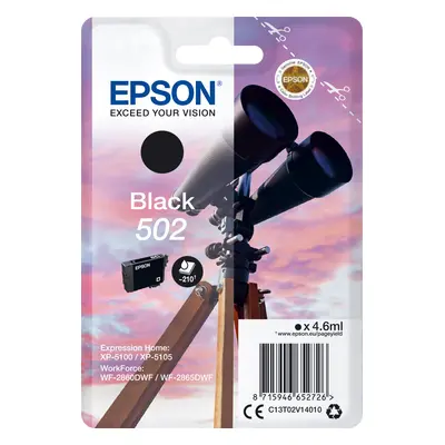 Zásobník Epson č.502 - T02V1 (Černý) - Originál