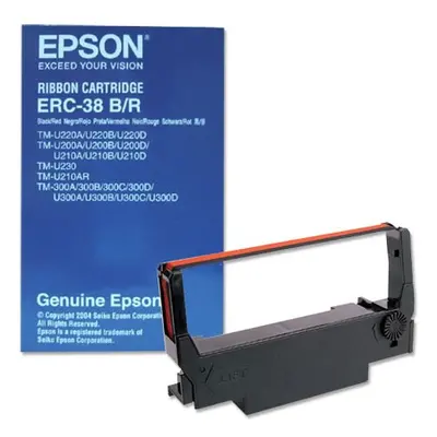 Barvící páska Epson S015376 (Černá, červená) (ERC-38) - Originál