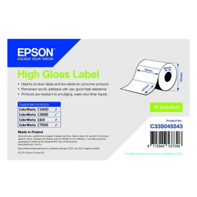 Epson S045543 'High Gloss Label - Die-cut Roll'(76 mm, 1 role, )