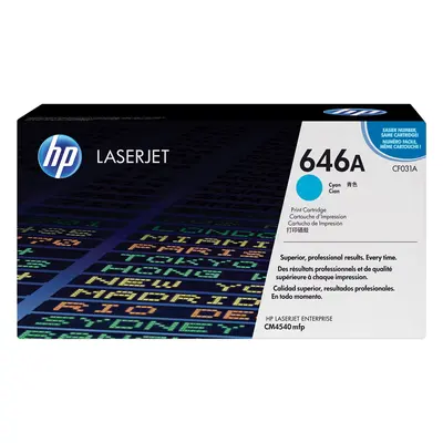 Toner HP č.646A - CF031A (Azurový) - Originál