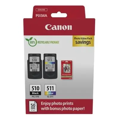 Photo Pack Canon PG-510+CL-511+GP501 (Černý a barevný) 2970B017 - Originál