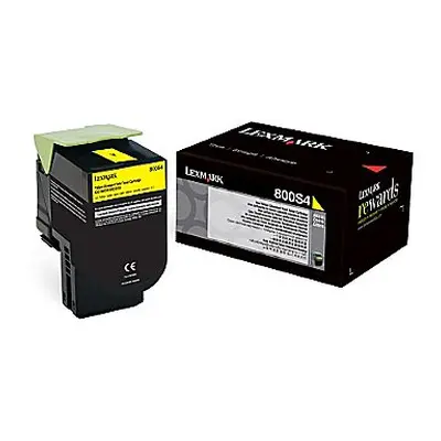 Toner Lexmark 80C0S40 (Žlutý) - Originál