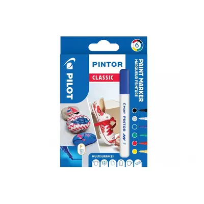 Popisovač akrylový Pilot Pintor 4074, Classic, 1 mm, sada 6 ks