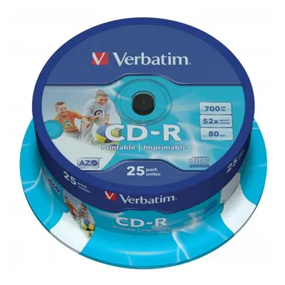 Verbatim CD-R AZO Wide Inkjet Printable 43439 700MB CD-R 52x spindle 25-pack