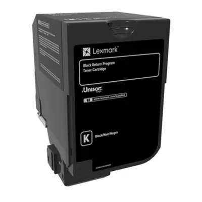 Toner Lexmark 74C20K0 (Černý) Return - Originál