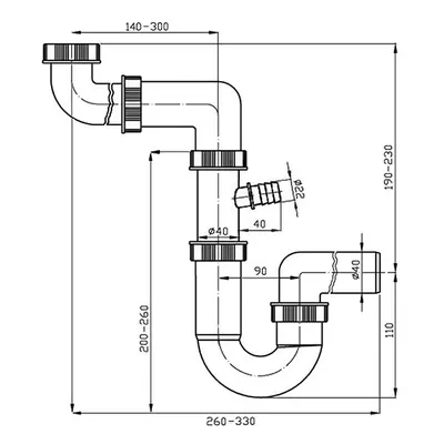 Franke sifon 83751 40 mm