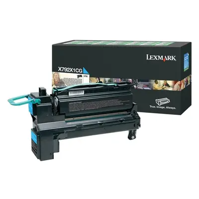 Toner Lexmark X792X1CG (Azurový) (Return) - Originál